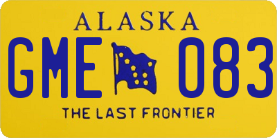 AK license plate GME083