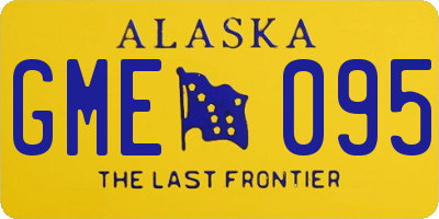 AK license plate GME095