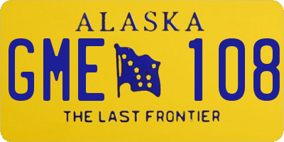 AK license plate GME108