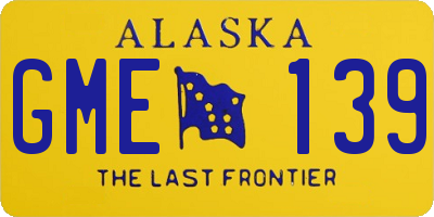 AK license plate GME139