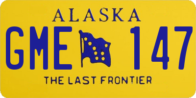 AK license plate GME147