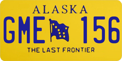 AK license plate GME156