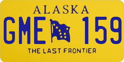 AK license plate GME159
