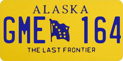AK license plate GME164