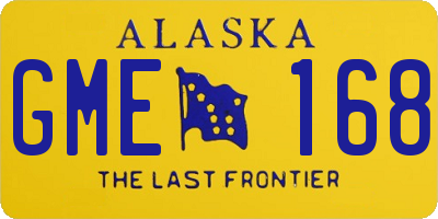 AK license plate GME168