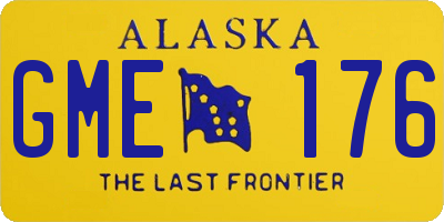AK license plate GME176