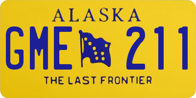 AK license plate GME211