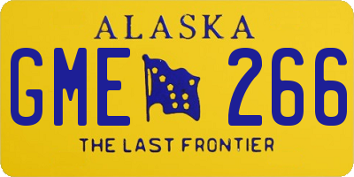 AK license plate GME266