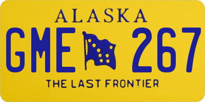 AK license plate GME267