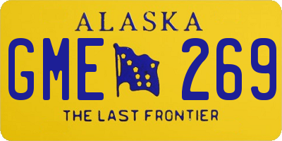 AK license plate GME269