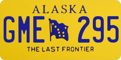 AK license plate GME295