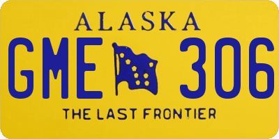 AK license plate GME306