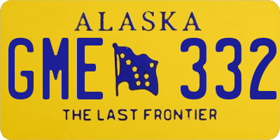 AK license plate GME332