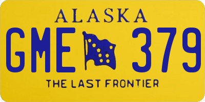 AK license plate GME379
