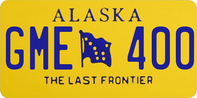 AK license plate GME400