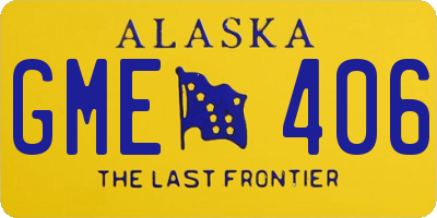 AK license plate GME406