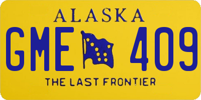 AK license plate GME409