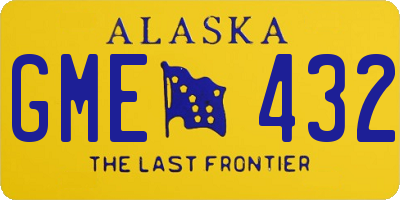 AK license plate GME432