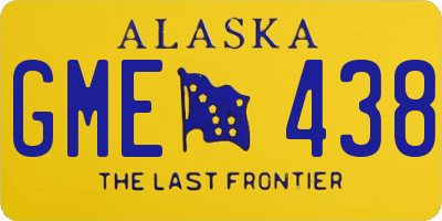 AK license plate GME438