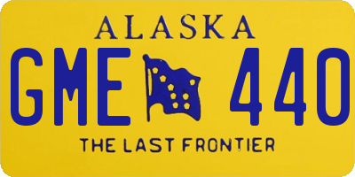 AK license plate GME440