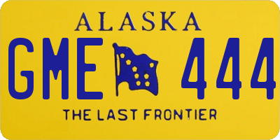 AK license plate GME444