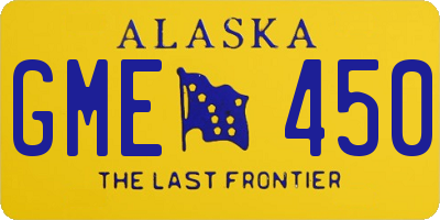 AK license plate GME450