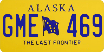 AK license plate GME469