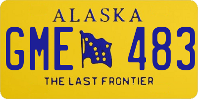 AK license plate GME483