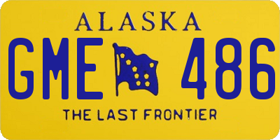 AK license plate GME486