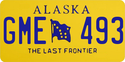 AK license plate GME493