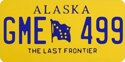 AK license plate GME499