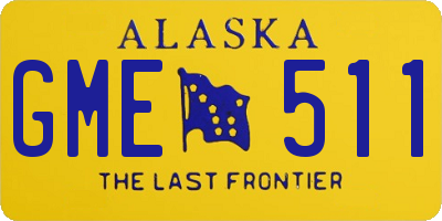 AK license plate GME511