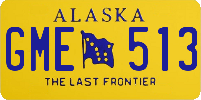 AK license plate GME513