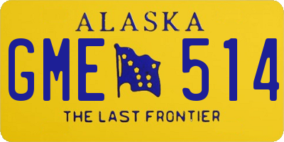 AK license plate GME514