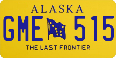 AK license plate GME515