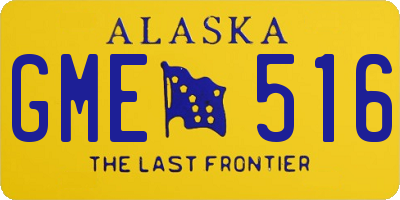 AK license plate GME516