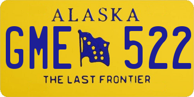 AK license plate GME522