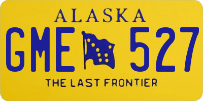 AK license plate GME527