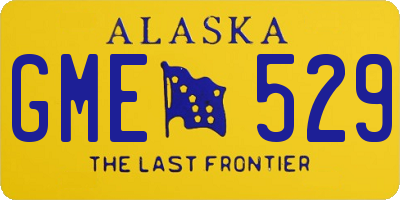 AK license plate GME529