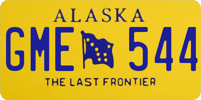 AK license plate GME544