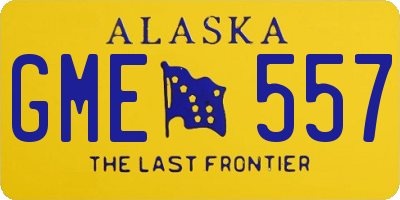 AK license plate GME557