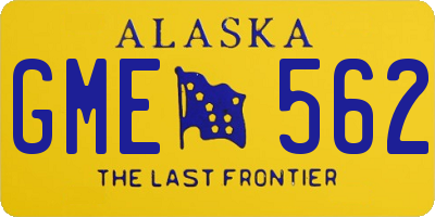 AK license plate GME562