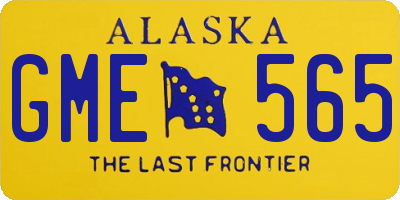 AK license plate GME565