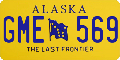 AK license plate GME569