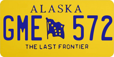 AK license plate GME572