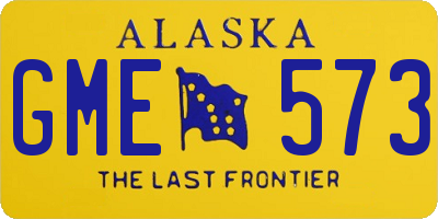 AK license plate GME573