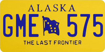 AK license plate GME575