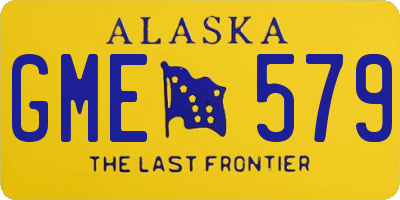 AK license plate GME579