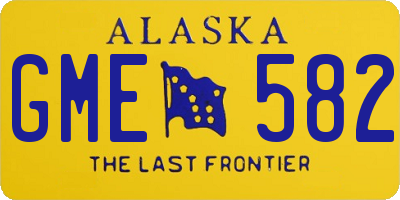 AK license plate GME582