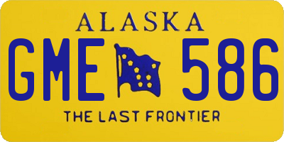 AK license plate GME586